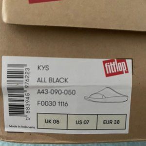 FitFlop KYS Black Leather *LIKE NEW*
